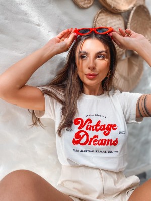 T - SHIRT OFF WHITE VINTAGE DREAMS